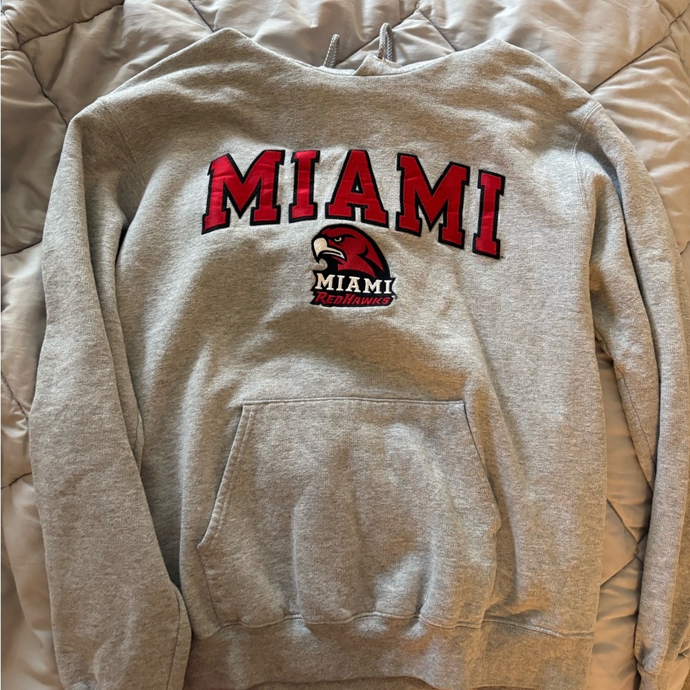 Champion Gray Miami RedHawks Men's Sweater
